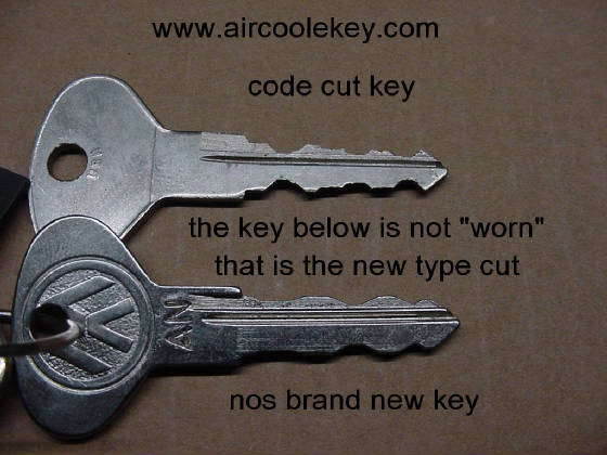 Code,Free VW Logo Engraved VW Classic T1 Beetle T2 Campervan Key Cut To Number